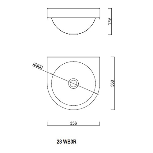 B&F Wash Hand Basin | Round